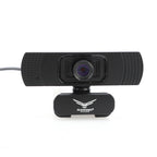 Camara web Naceb FULL HD 1080P 30FPS rotacion 360, con microfono USB 2.0 color Negro