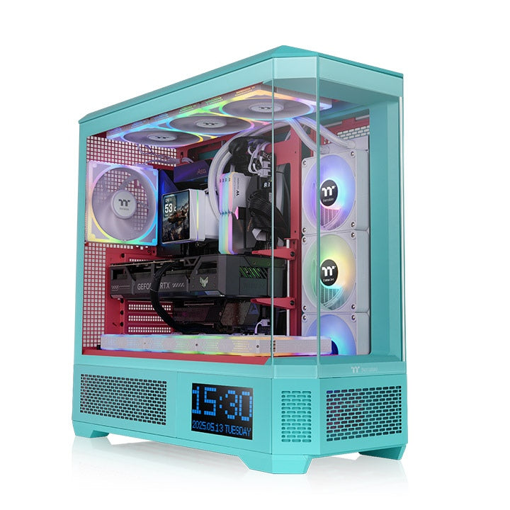 Gabinete Thermaltake View 600 TG Full Tower Mint Strawberry Verde/Rojo E-ATX CA-11H-00FLWN-00