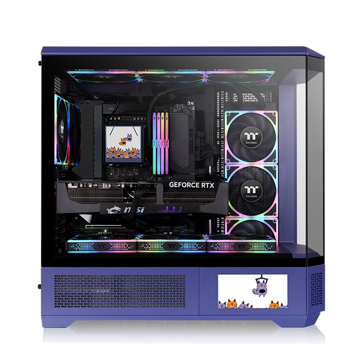 Gabinete Thermaltake View 600 TG Full Tower Future Dusk Morado/Negro E-ATX CA-11H-00FNWN-00