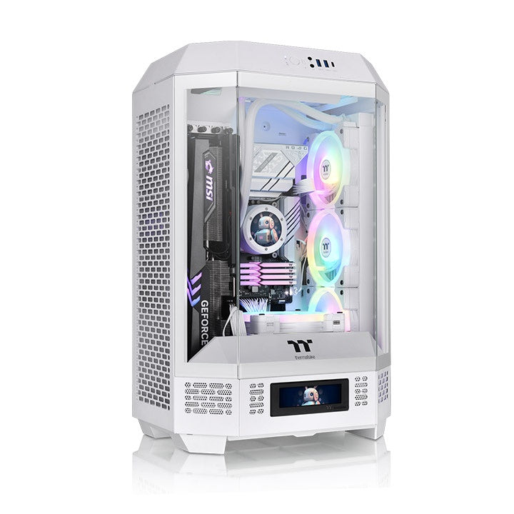 Gabinete Thermaltake The Tower 300 Micro Tower Snow Blanco Micro-ATX CA-1Y4-00S6WN-00