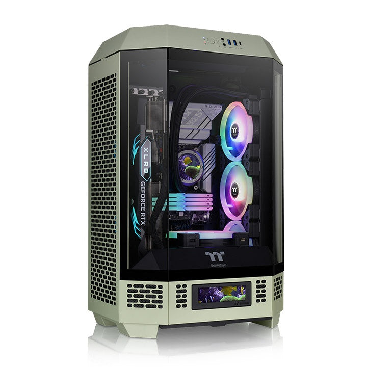 Gabinete Thermaltake The Tower 300 Micro Tower Matcha Green Verde Micro-ATX CA-1Y4-00SEWN-00