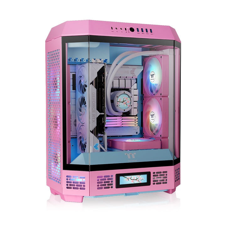 Gabinete Thermaltake The Tower 600 Mid Tower Bubble Pink Rosa ATX CA-1Z1-00MAWN-00