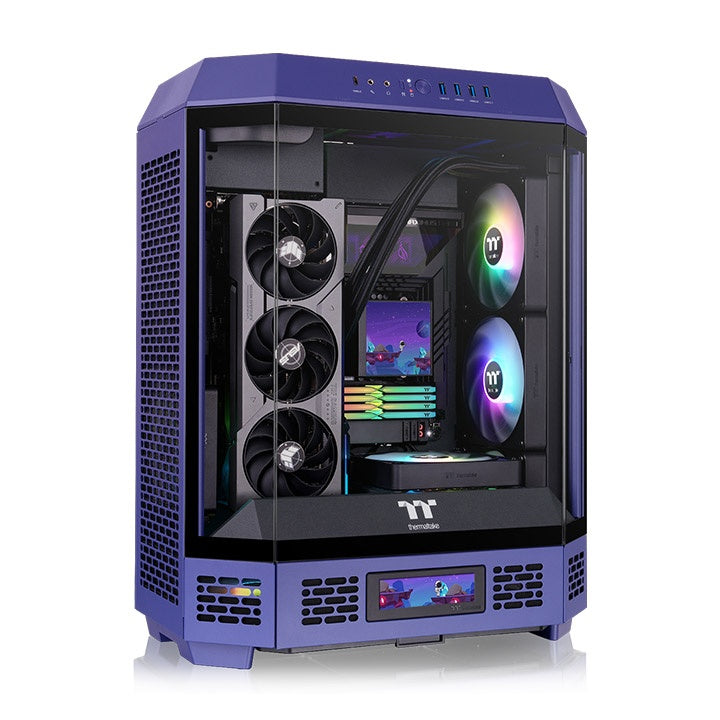 Gabinete Thermaltake The Tower 600 Mid Tower Future Dusk Morado/Negro ATX CA-1Z1-00MNWN-00