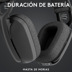Diadema Logitech Zone Vibe 100 Inalámbrica Grafito
