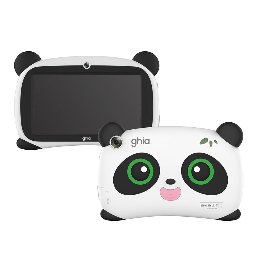 Tablet Kids A333 PentaCore 7" IPS 4GB RAM 64GB USB-C 2 cámaras Wi-Fi Bluetooth 2500mAh Android 15 panda ojos verdes