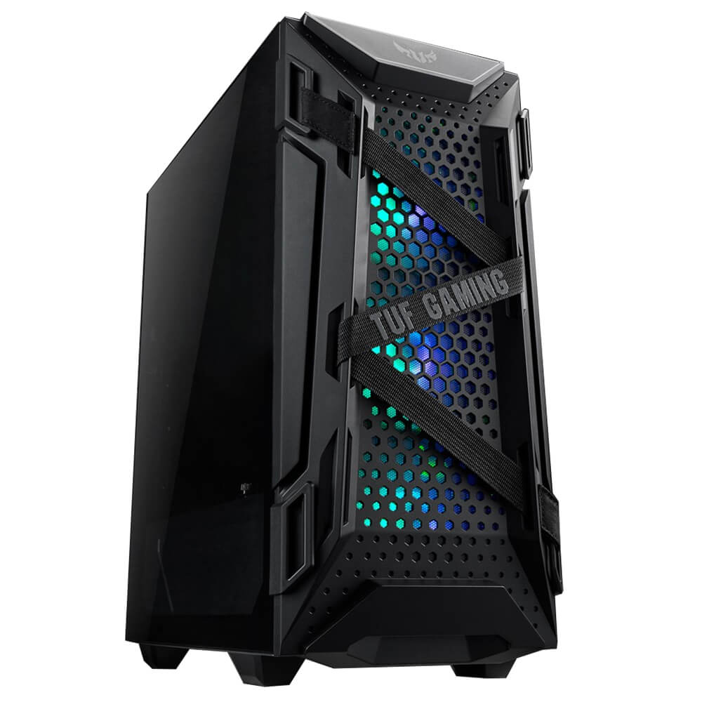 Gabinete ASUS TUF Gaming GT301 Midi-Tower ATX/Micro-ATX/Mini-ITX USB 3.0 sin Fuente 4 Ventiladores Instalados Negro