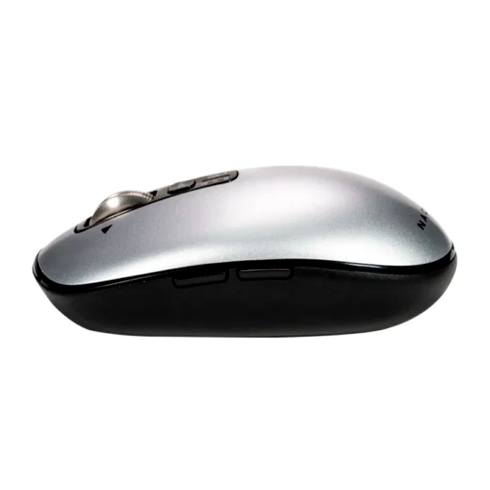 Mouse Inalambrico Naceb slim color Gris USB 3200 DPI 5 botones