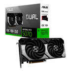 Tarjeta de video Asus 12GB GeForce RTX 5070 DUAL 2xfan DDR7 DLSS 4 1xHDMI 3xDP DUAL-RTX5070-O12G