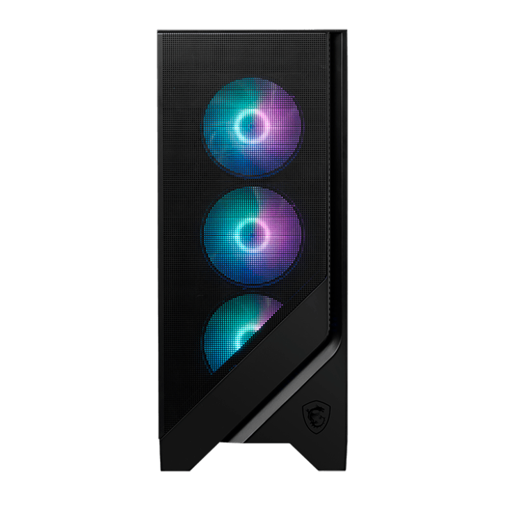 Gabinete MSI MAG Forge 321R Airflow Cristal TEMP ATX MIDI-TOWER ATX/MICRO-ATX/MINI-ITX sin Fuente 4 Ventiladores Negro