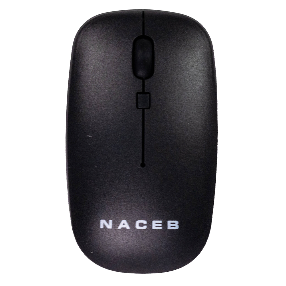 Mouse Inalambrico Naceb slim color Negro 2.4G 1600 DPI 3 botones