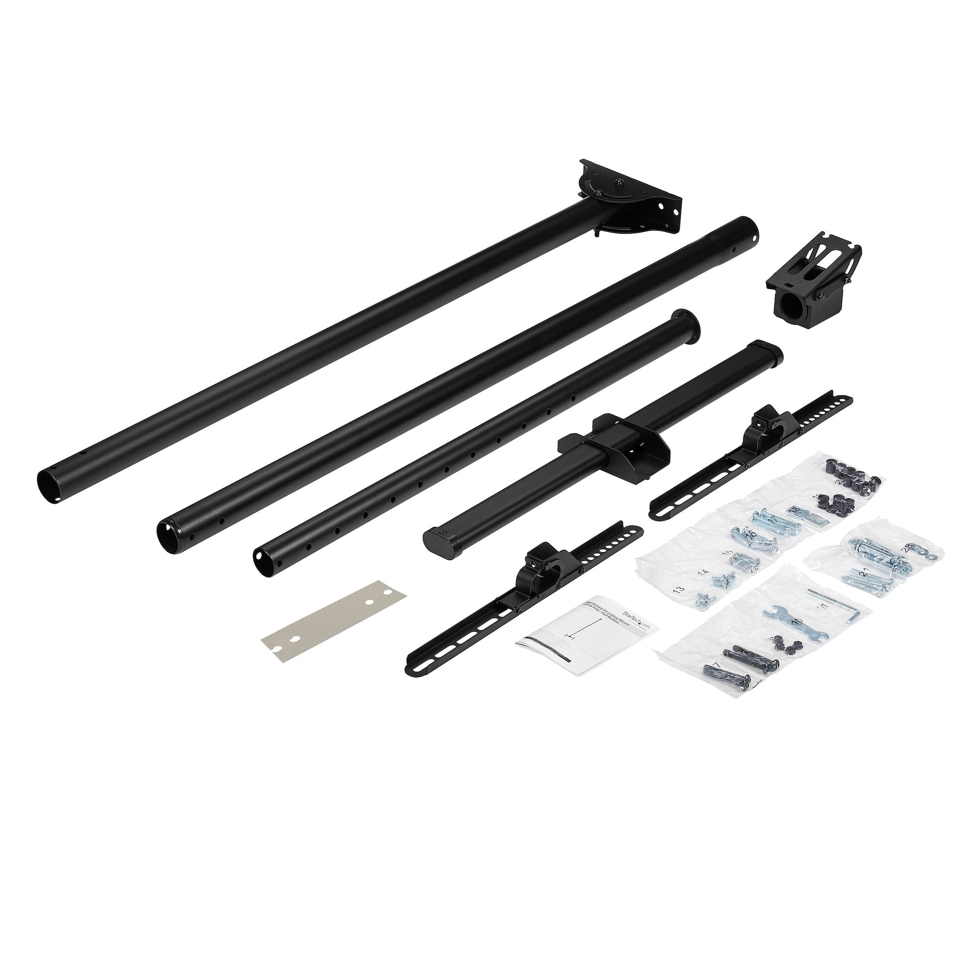 Soporte de Techo para Pantallas 32" a 75" - Mastil Ajustable hasta 3m VESA - Startech Mod. FPCEILPTBLP