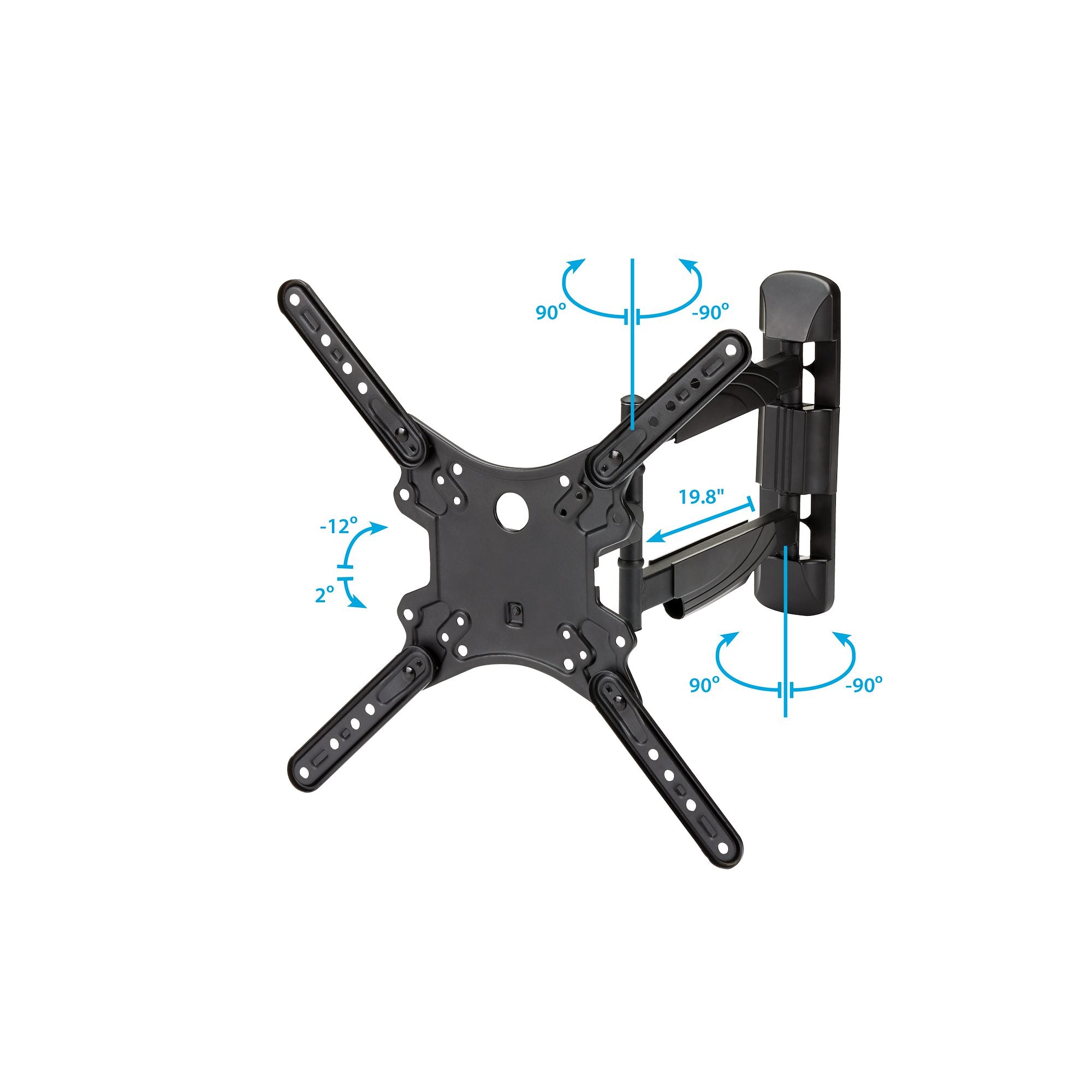 Soporte de Pared para Televisor o Monitor de 32 a 55 Pulgadas - Acero de Servicio Pesado, Articulado VESA - Startech.Com Mod. FPWARTB1M