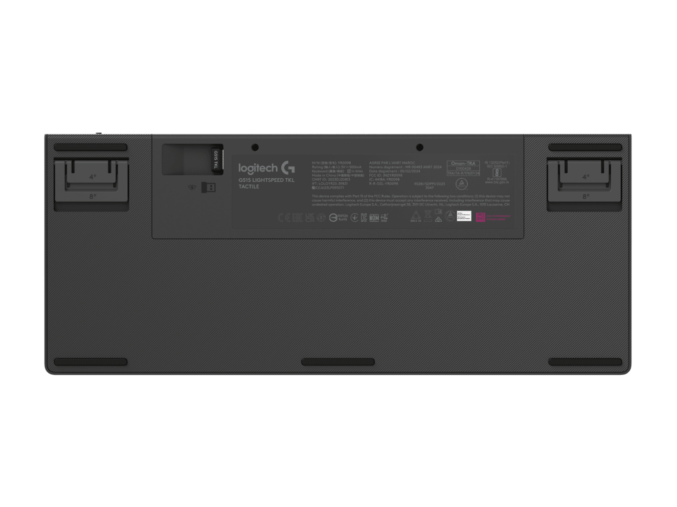 Teclado Logitech G515 LightSpeed TKL Inalámbrico Gaming USB Color Negro