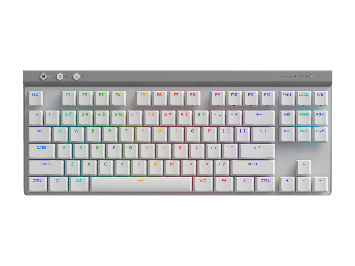 Teclado Logitech G515 LightSpeed TKL Inalámbrico Gaming USB Color Blanco