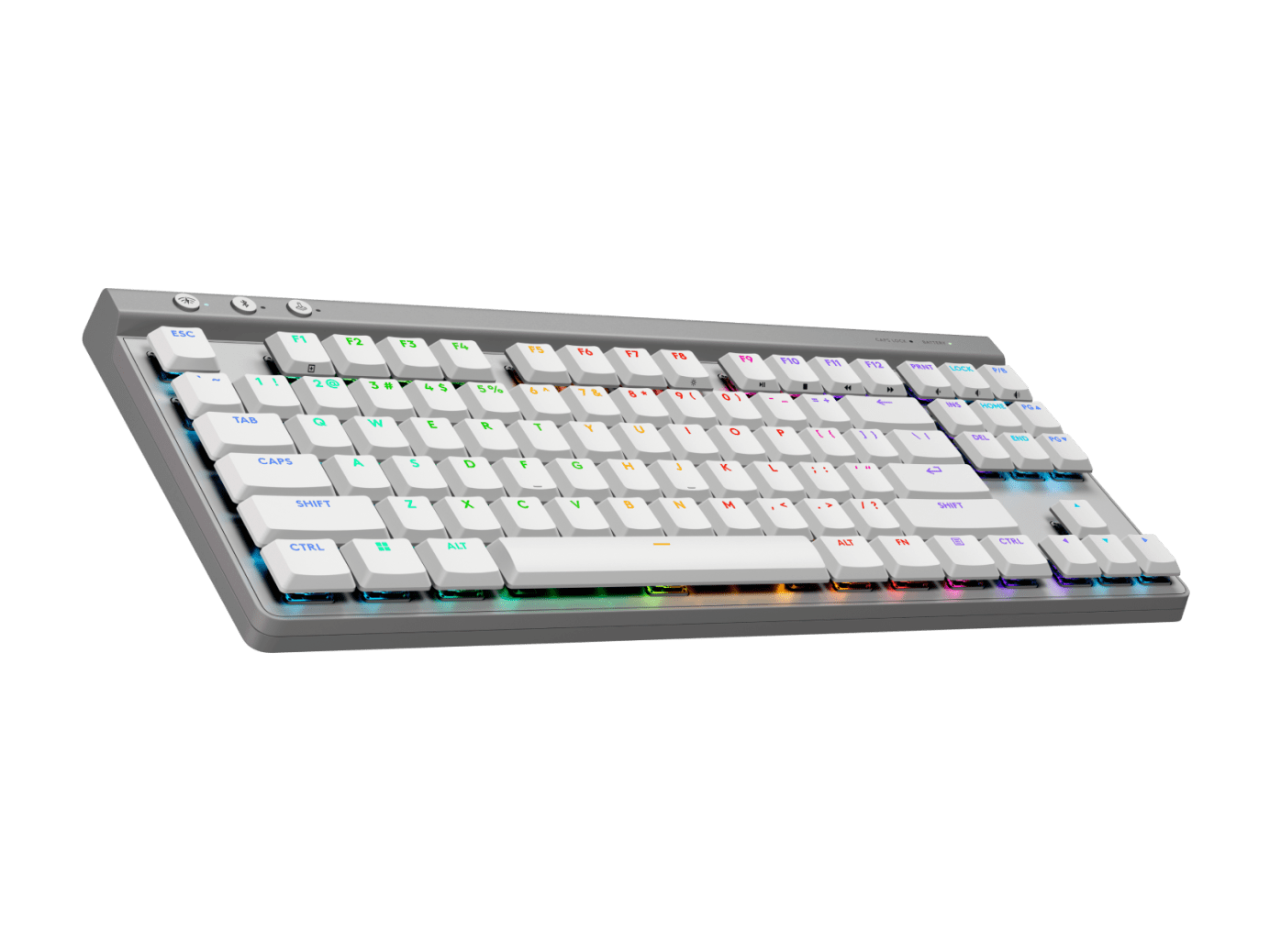 Teclado Logitech G515 LightSpeed TKL Inalámbrico Gaming USB Color Blanco