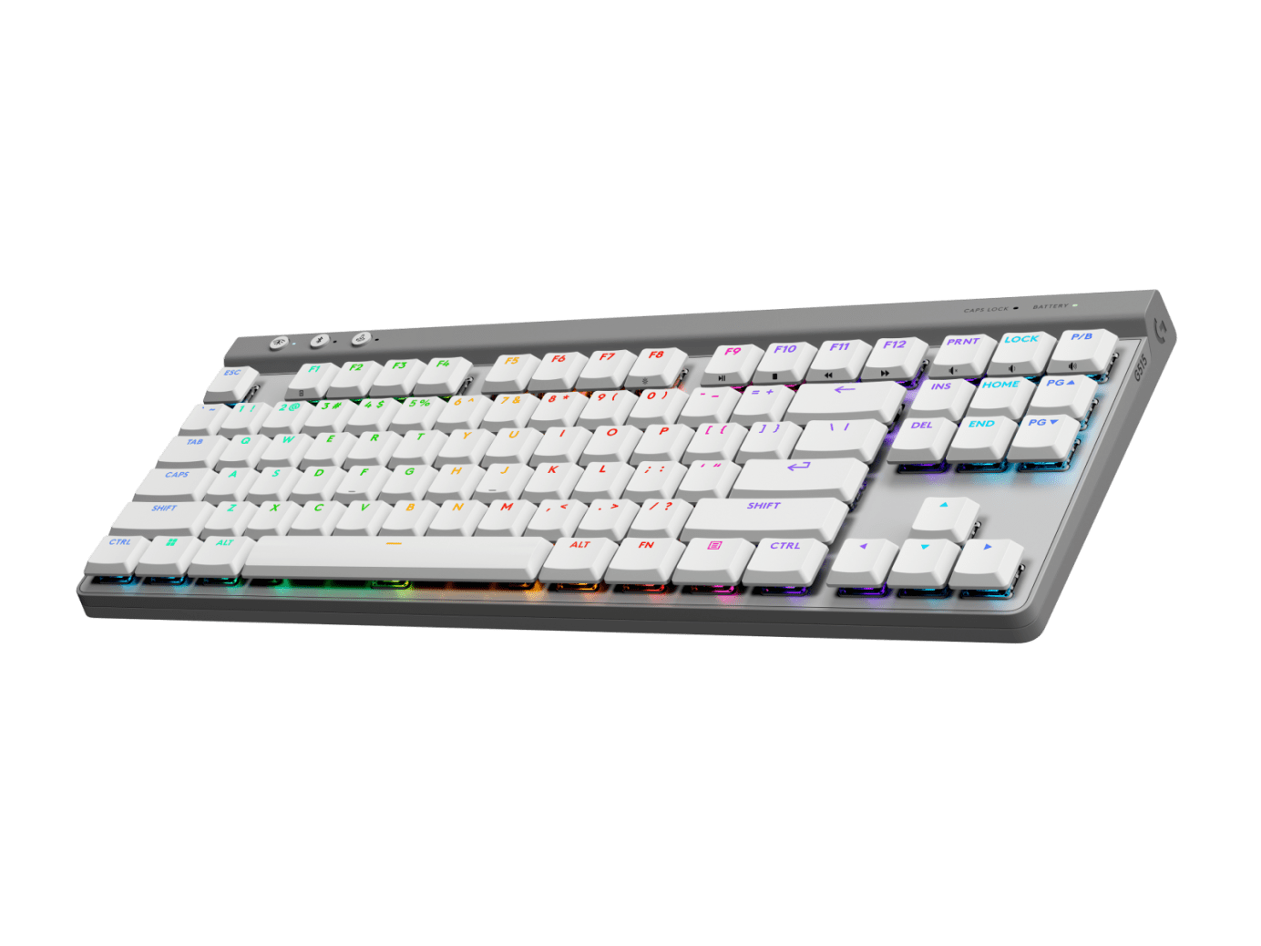 Teclado Logitech G515 LightSpeed TKL Inalámbrico Gaming USB Color Blanco