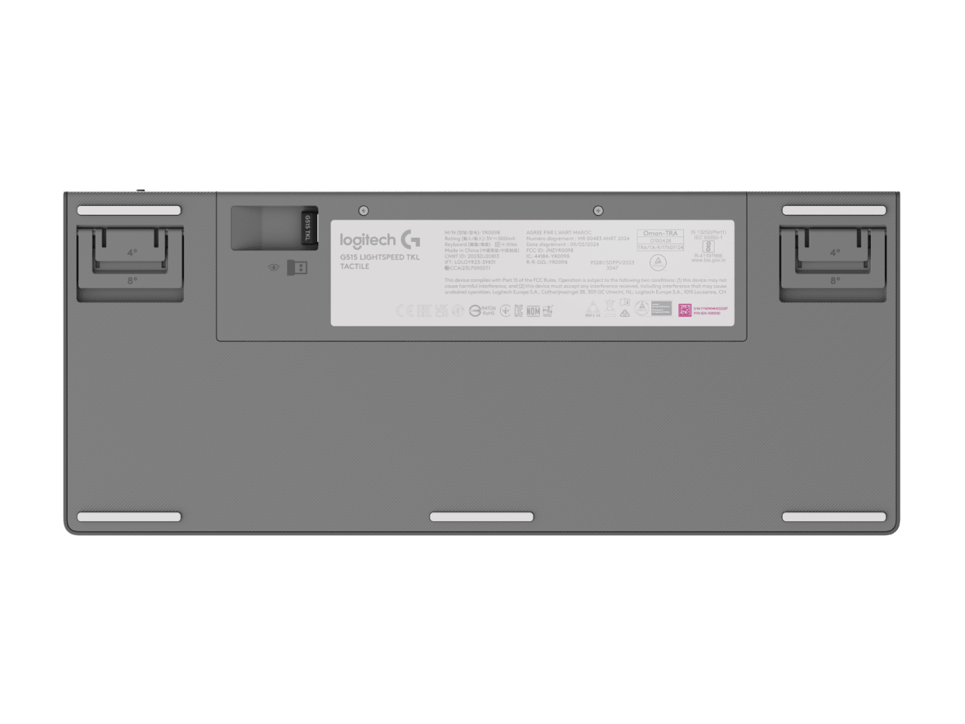 Teclado Logitech G515 LightSpeed TKL Inalámbrico Gaming USB Color Blanco