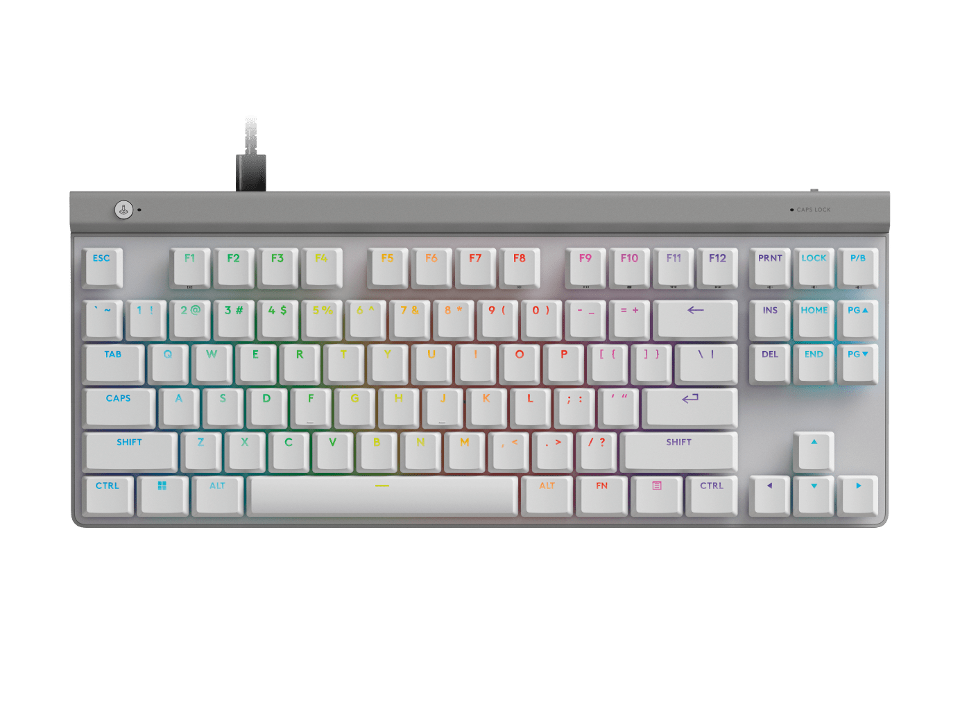 Teclado Logitech G515 TKL Wired Gaming USB Color Blanco