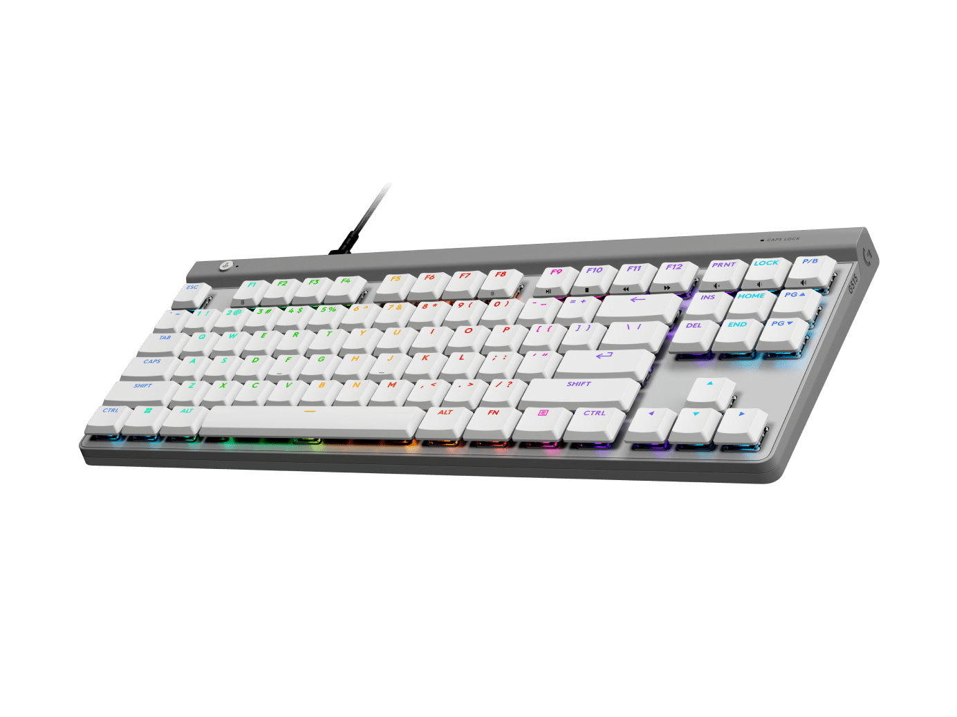 Teclado Logitech G515 TKL Wired Gaming USB Color Blanco