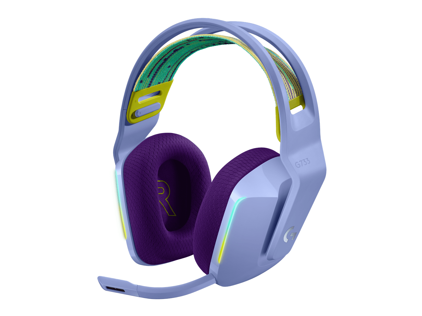 Audífonos Logitech G733 LIGHTSPEED Gaming Inalámbricos RGB Lila