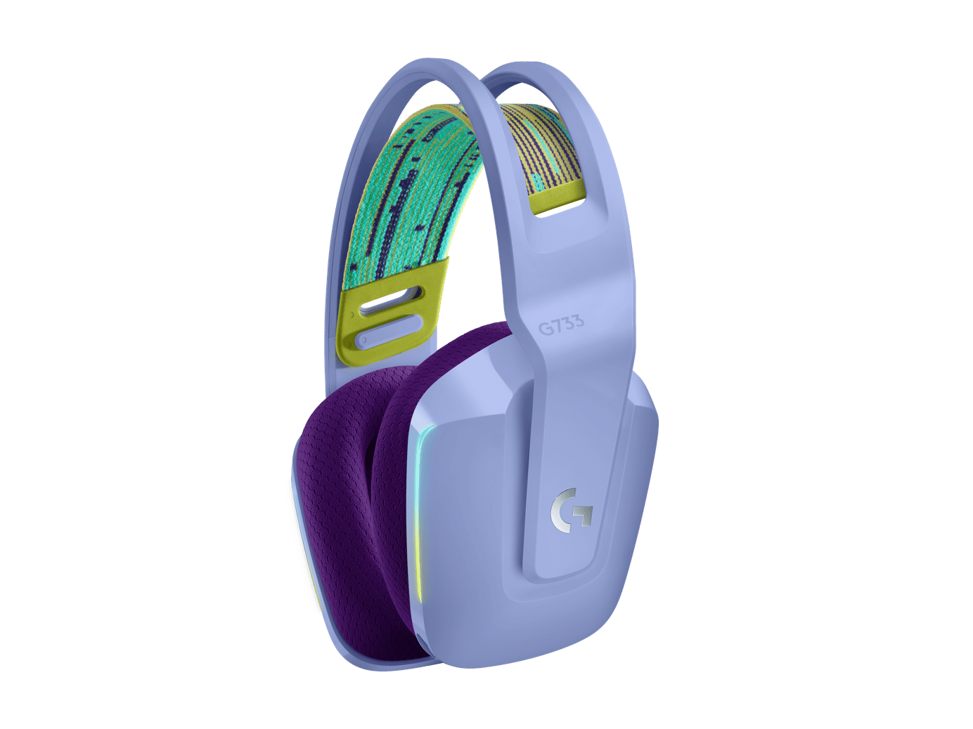Audífonos Logitech G733 LIGHTSPEED Gaming Inalámbricos RGB Lila