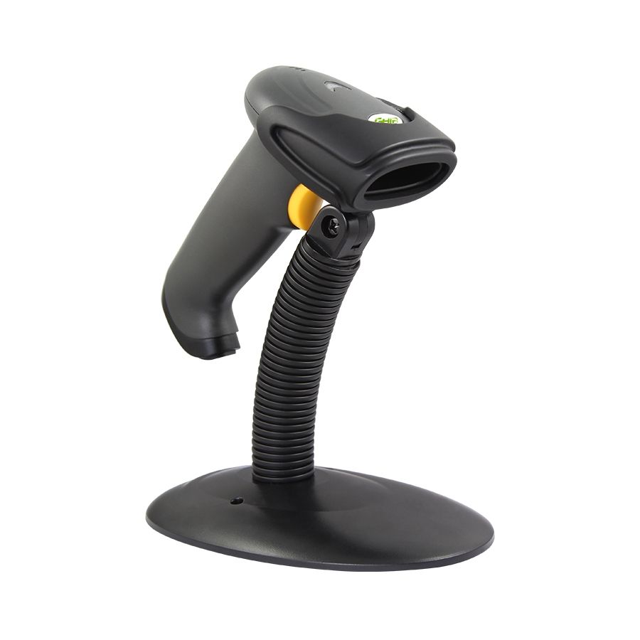 Lector de Códigos de Barra Ghia GSCB1 1D LED CCD USB con Base Negro