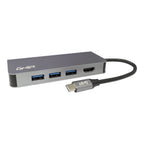 ADAPTADOR MULTIPUERTO / DOCKING STATION 8 EN 1 GHIA USB 3.1 DE TIPO C A HDMI/RJ45/USB 3.1 3/MICRO SD/ MEMORIA SD / C PD