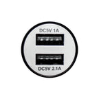 CARGADOR PARA AUTO GHIA 2 PUERTOS USB