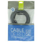 Cable de Red UTP CAT5E Ghia 100% Cobre Gris RJ45 5 Metros 15 Pies Patch Cord