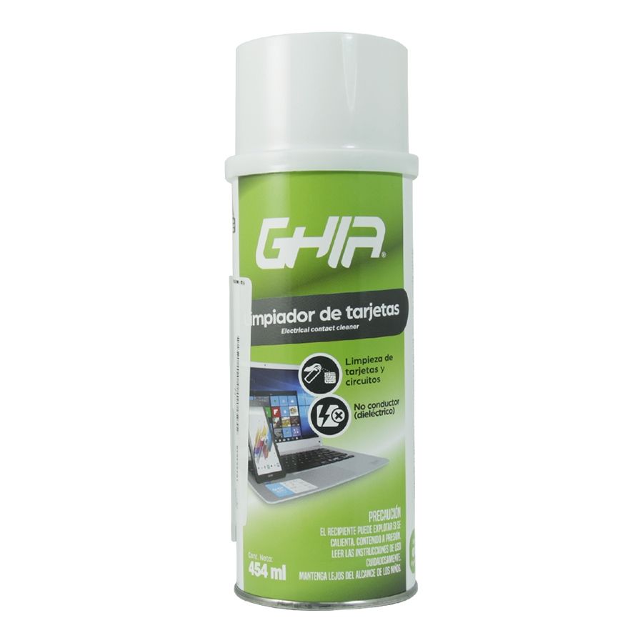 Limpiador de Tarjetas Ghia 454ml Dieléctrico para Circuitos y Tarjetas Electrónicas