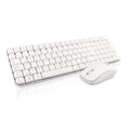 Combo Teclado Multimedia y Mouse Óptico Ghia GT4000WG Inalámbrico Receptor USB Blanco