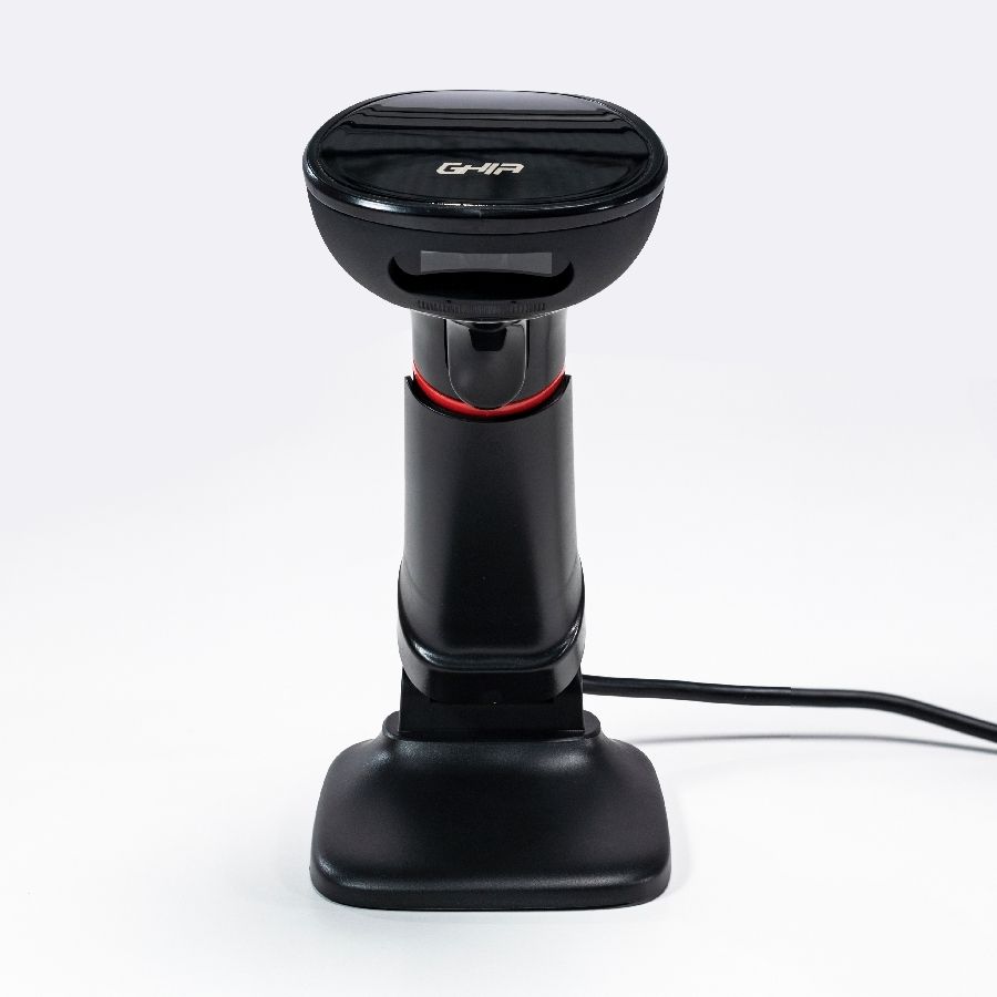 Lector de Códigos de Barra Ghia GS2DB2 2D LED Rojo USB con Base QR Negro
