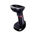 Lector de Códigos de Barra Ghia GSW2 Inalámbrico 2D LED Rojo y Blanco Bluetooth USB Base de Carga QR Negro