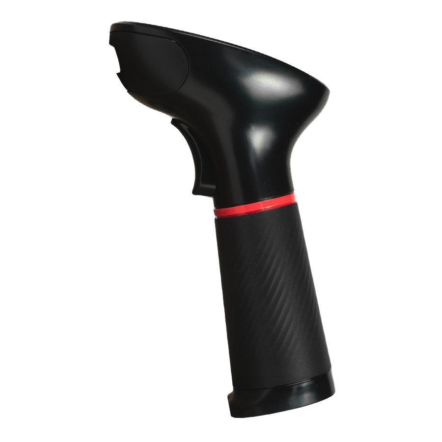 Lector de Códigos de Barra Ghia GSW2 Inalámbrico 2D LED Rojo y Blanco Bluetooth USB Base de Carga QR Negro