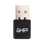 Tarjeta de Red USB 2.0 Ghia Inalámbrica Dual Band 600Mbps Alta Velocidad