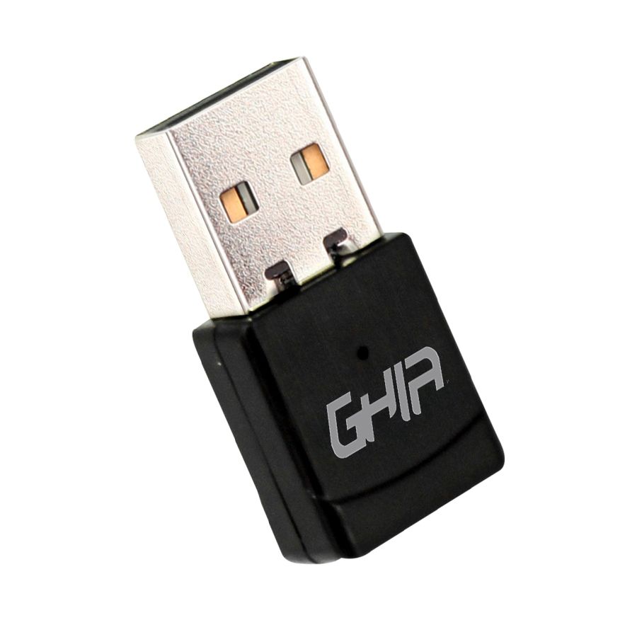Tarjeta de Red USB 2.0 Ghia Inalámbrica Dual Band 600Mbps Alta Velocidad