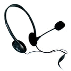 Kit 100 Piezas Diadema Alámbrica Ghia con Micrófono Control de Volumen Conector 3.5mm Sonido Envolvente Negro