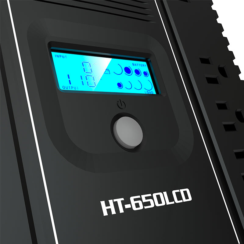 UPS Interactivo Forza HT-650LCD 650VA/390W 12 Salidas Coaxial USB Sobremesa 120V