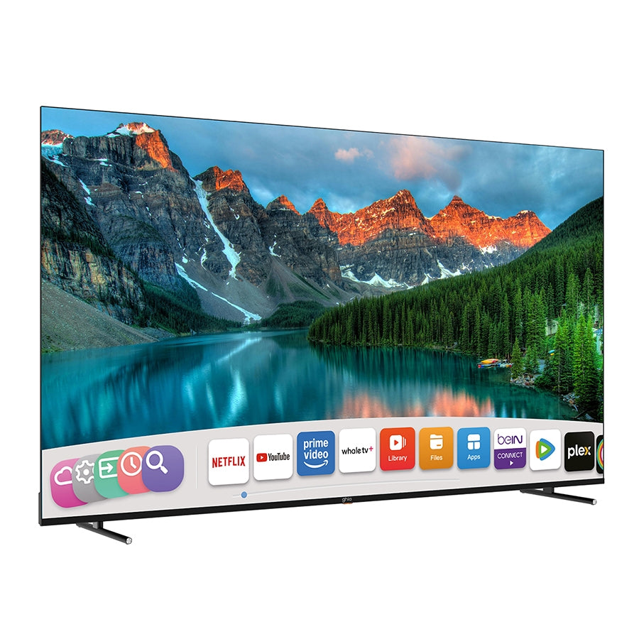 Televisión Smart Ghia Whale TV 85" UHD 4K Wi-Fi RJ45 3 HDMI 2 USB RCA óptico Dolby Audio