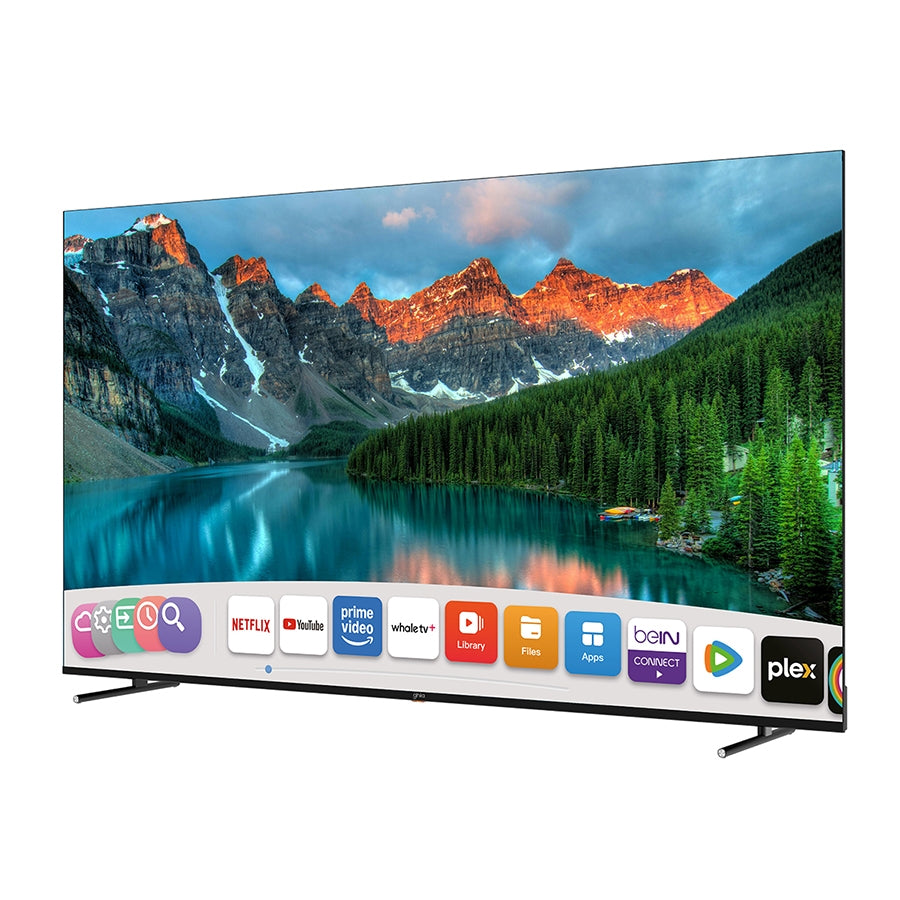 Televisión Smart Ghia Whale TV 85" UHD 4K Wi-Fi RJ45 3 HDMI 2 USB RCA óptico Dolby Audio