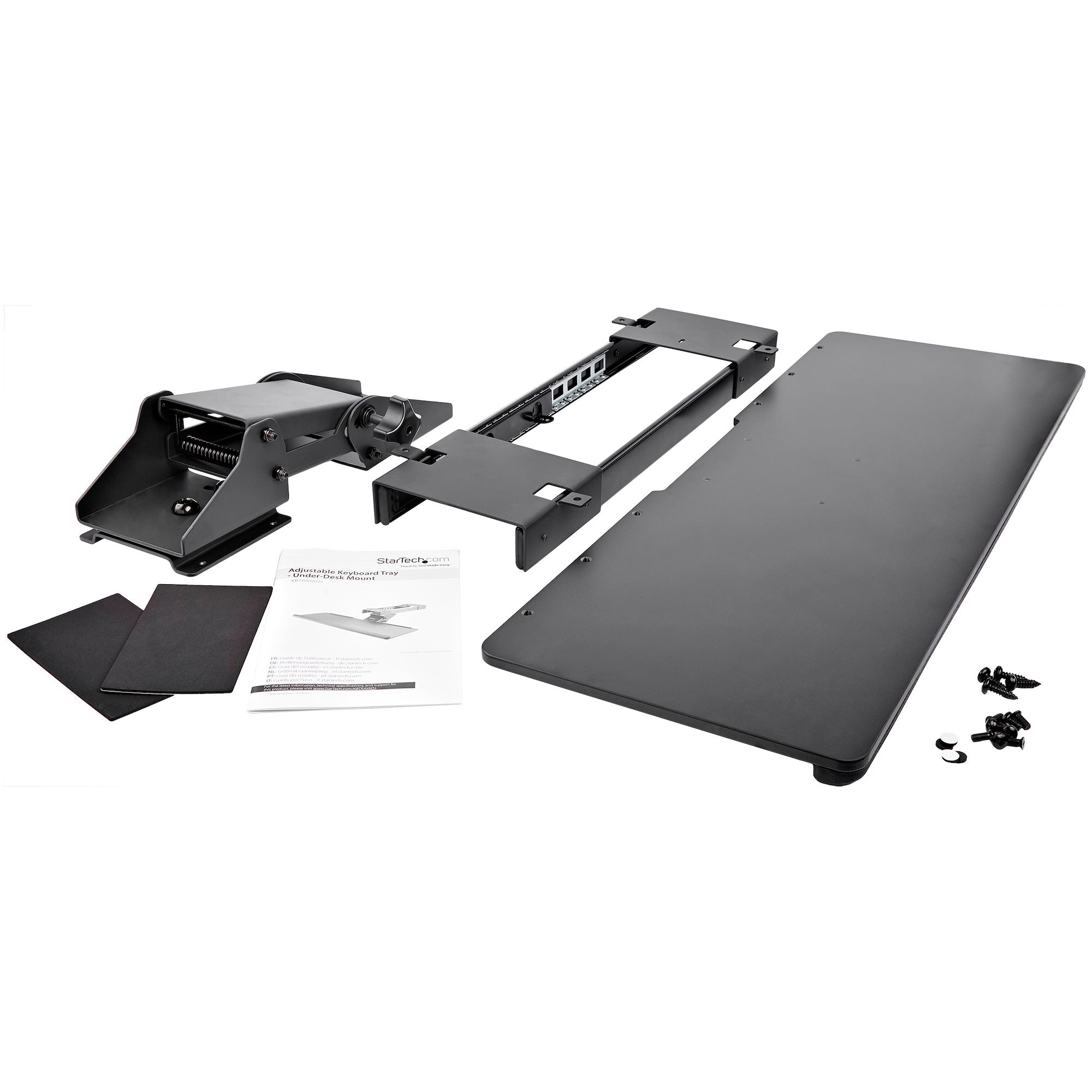 Charola Ajustable para Soporte de Teclado - Instalacion Bajo el Escritorio - 67cm de Ancho - Startech.Com Mod. KBTRAYADJ