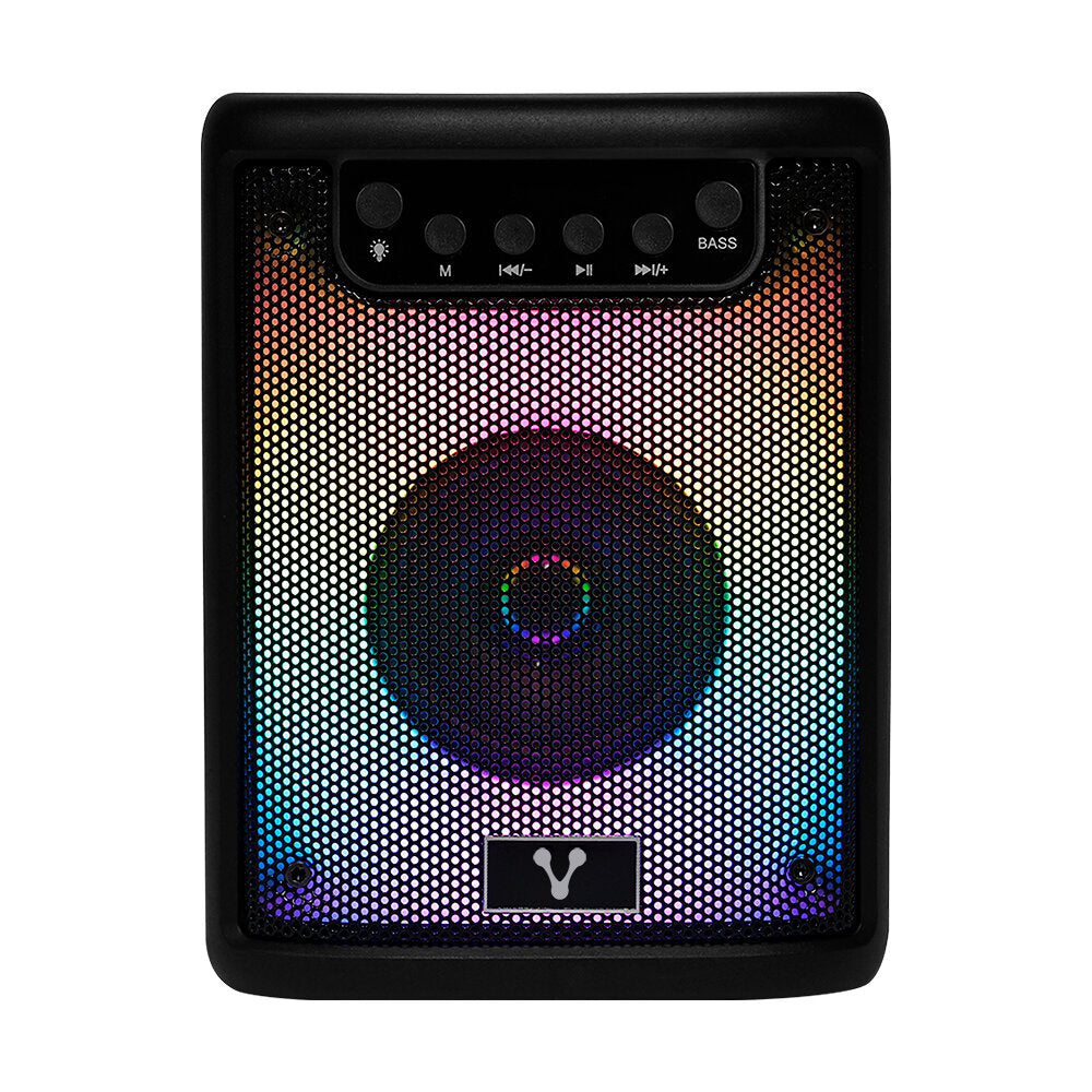 Mini Bafle Vorago KSP-180 3" 10W RMS Recargable TWS Bluetooth 4 Horas USB Tipo C Negro