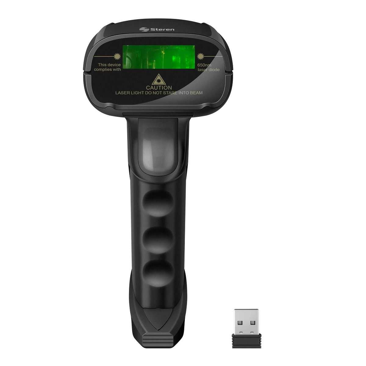 Lector de Codigos de Barra Steren Inalambrico Plug-Play Color Negro