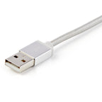 Cable 3 en 1 USB a Lightning, USB-C y Micro USB 1m StarTech.com Mod. LTCUB1MGR