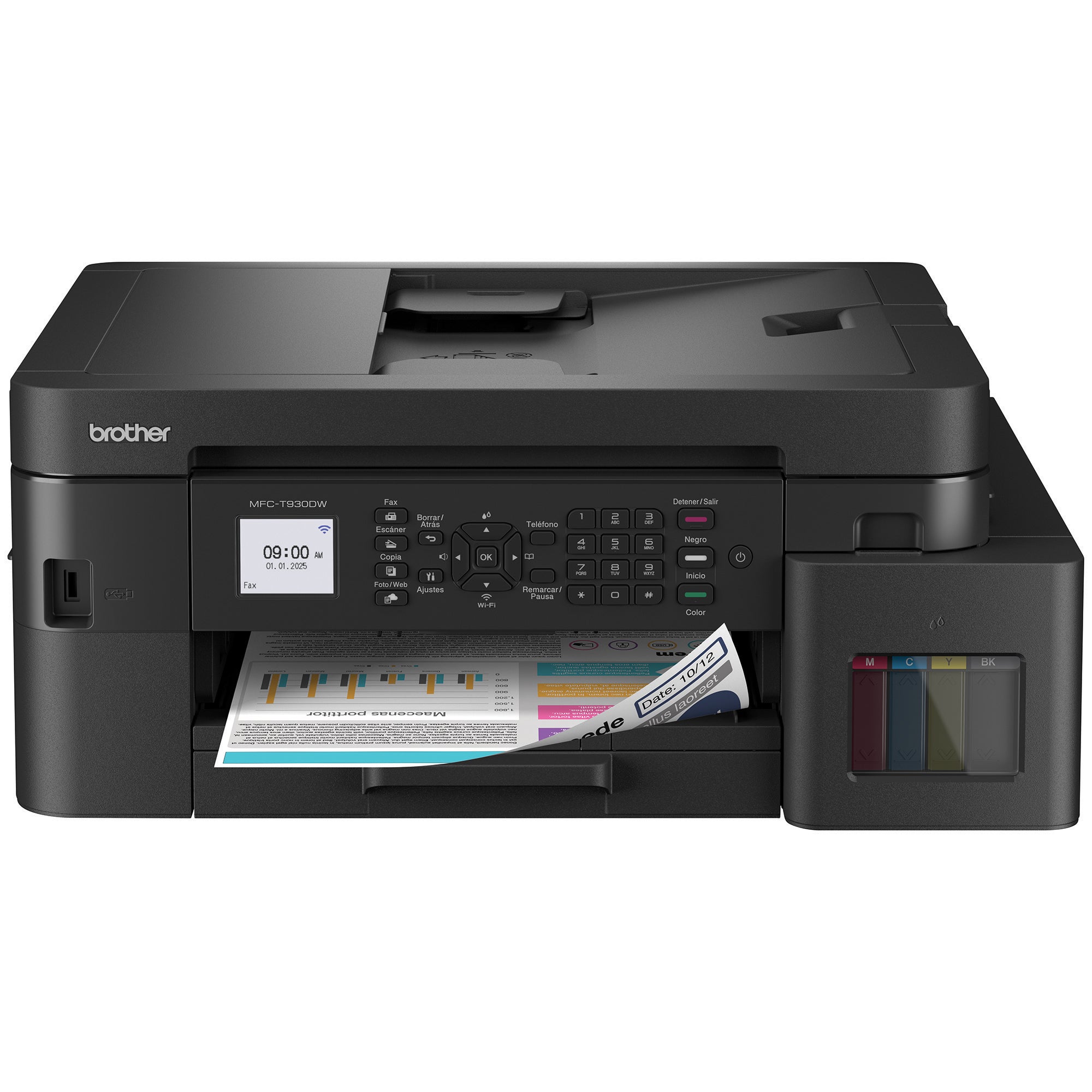 Impresora Multifuncional Brother MFC-T930DW Inyección de Tinta a Color InkBenefit Tank Conectividad Inálambrica Dúplex