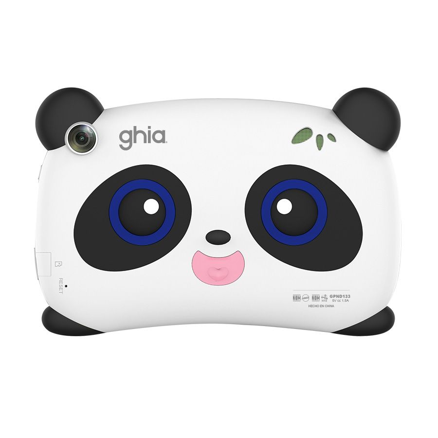 Tablet GHIA Panda 7" IPS A133 Quad-Core 2GB RAM 32GB 2 Cámaras USB-C WiFi Bluetooth 2500mAh Android 11 Go Color Ojos Azules