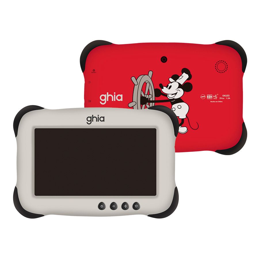 Tablet Kids A133 Quad-Core 7" IPS 4GB RAM 64GB USB-C 2 Cámaras WiFi Bluetooth 2500mAh Android 14 Go Edition Diseño Mouse