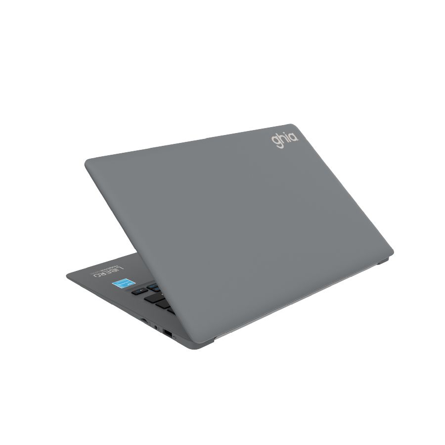 Notebook GHIA Libero 14 Plug HD Intel Celeron N4020 RAM 4GB SSD 128GB Cámara Frontal 2.0 MPX WiFi-BT HDMI Windows 11 Home Color Gris