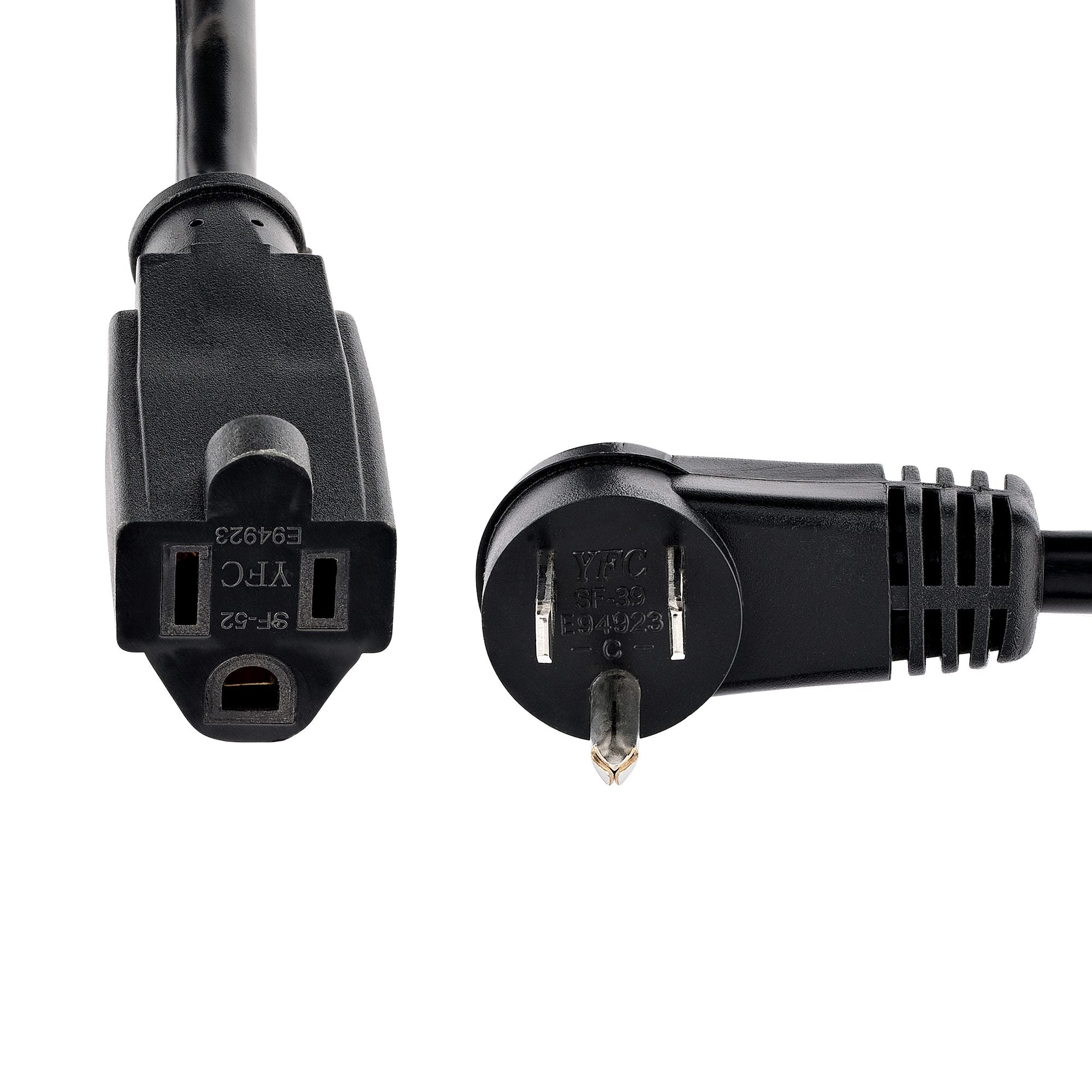 Cable de Alimentacion 0.3m Acodado NEMA 5-15P a NEMA 5-15R 16AWG StarTech.com Mod. PAC101R1