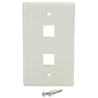 Placa de Pared de 2 Salidas RJ45 - Color Blanco - Startech.Com Mod. PLATE2WH